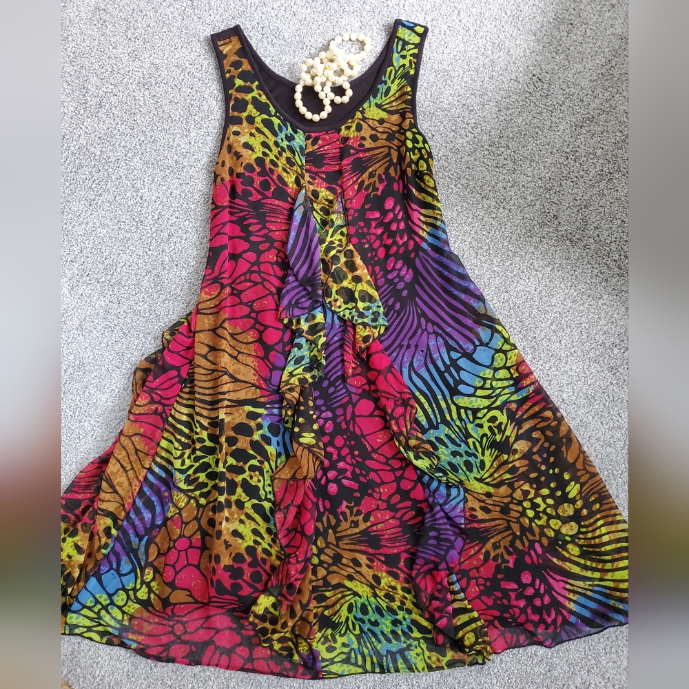 Vibrant Sleeveless Dress